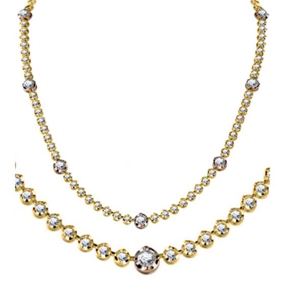 4.50ct VS/F-G Elegant Round Diamond Drop Necklace