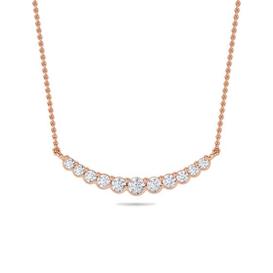 Round Diamond Large Smiler Necklace