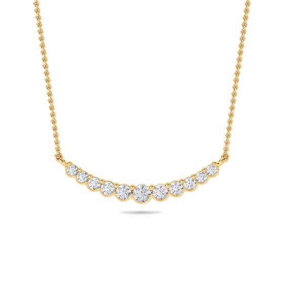 Round Diamond Large Smiler Necklace