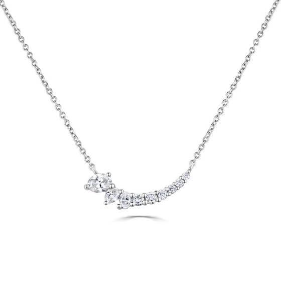 Gradutating Diamond Smiler Necklace