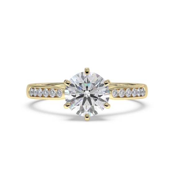 Shoulder Set Diamond Engagement Ring