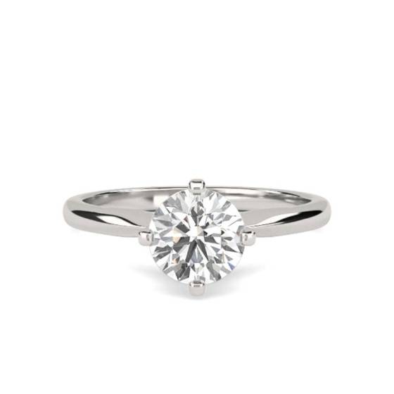 GIA Certified 0.50ct VVS2/F Round Diamond Engagement Ring