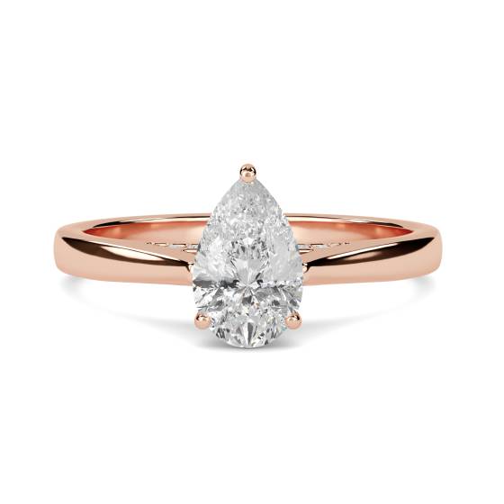 Elegant Pear Diamond Engagement Ring