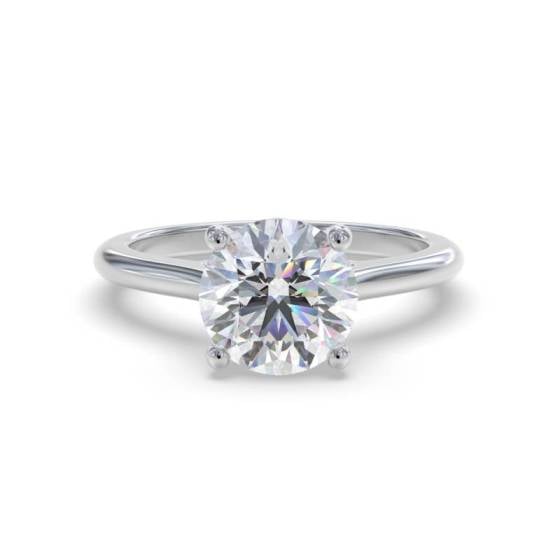 Classic Round Diamond Engagement Ring