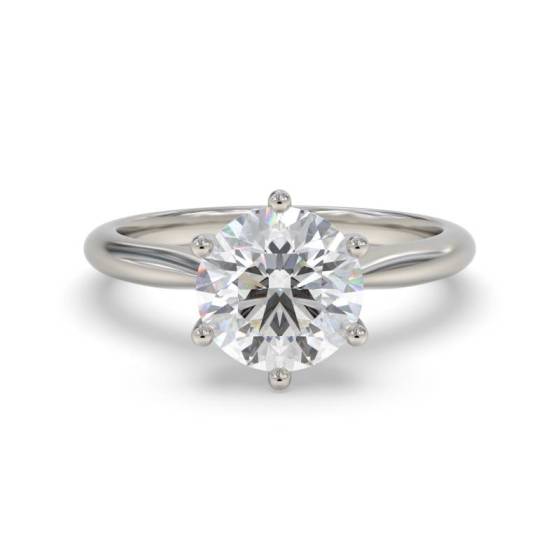 GIA Certified 0.30ct VVS2/D Round Diamond Engagement Ring