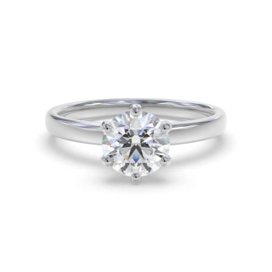 GIA Certified 0.50ct IF/E Round Diamond Engagement Ring