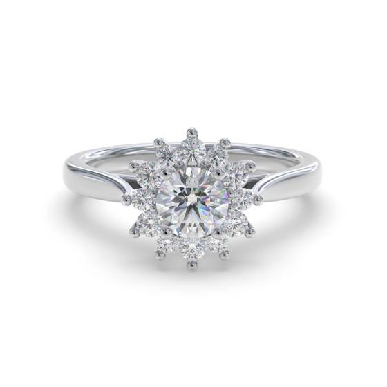 Round Diamond Designer Engagement Ring