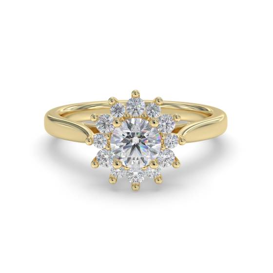 Round Diamond Designer Engagement Ring