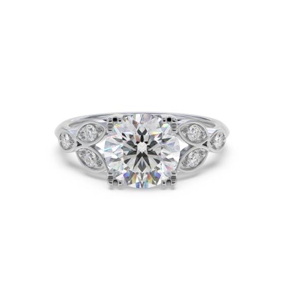 Designer Vintage Round Diamond Ring