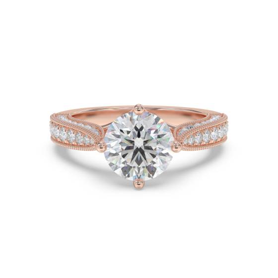 Designer Vintage Round Diamond Ring
