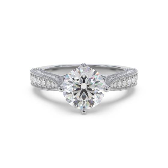 Designer Vintage Round Diamond Ring