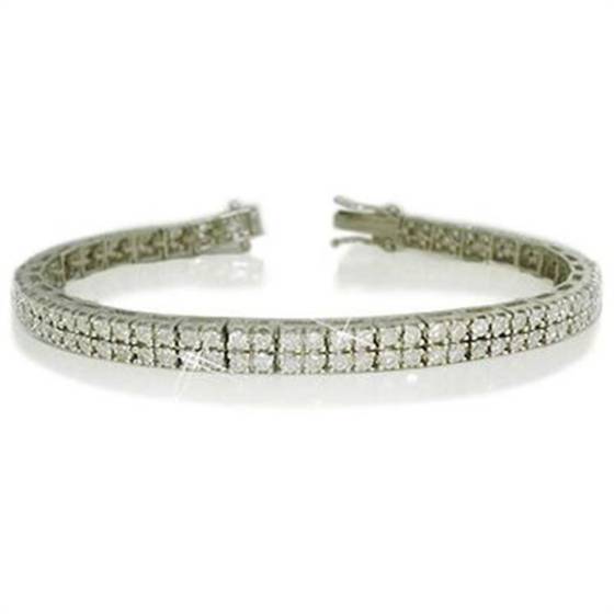 6.00ct SI2/F Classic Single Row Diamond Tennis Bracelet