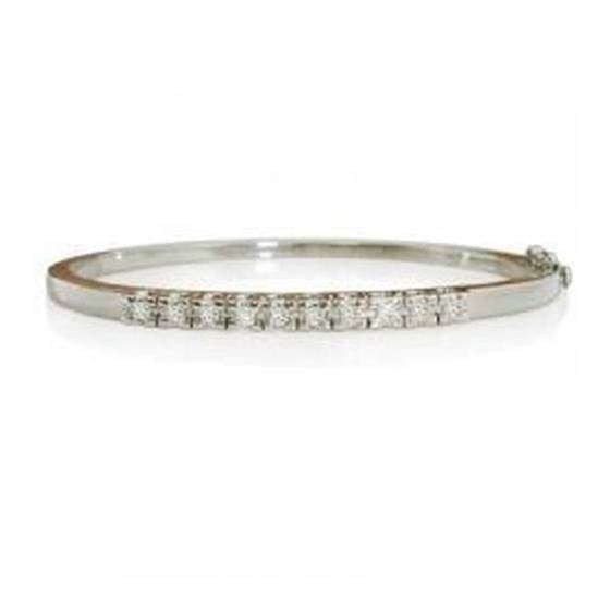 1.00CT VS/FG Lab Grown Oval Shaped Princess Diamond Set Bangle