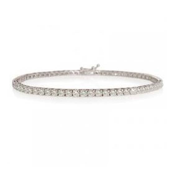 3.50ct VS/E-F 7 Inch Classic Single Row Diamond Tennis Bracelet