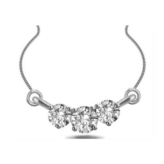 0.50CT SI/FG Round Diamond Necklace