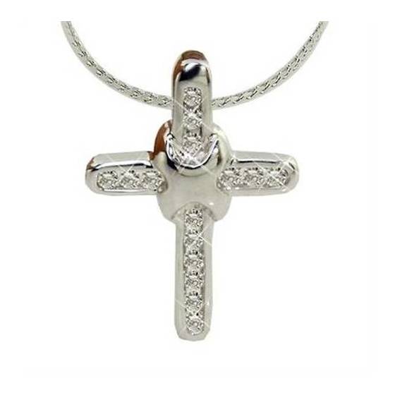 0.50CT VS/FG Diamond Cross Pendant