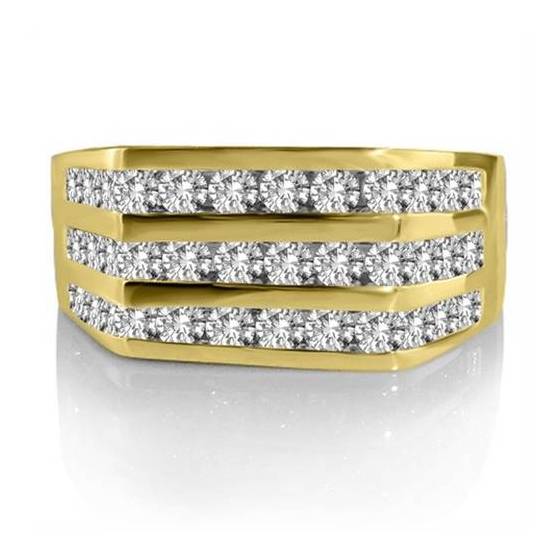 1.06CT VS/EF Round Diamond Mens Ring