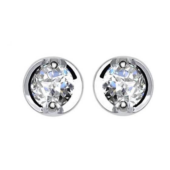 0.80ct VS/FG Round Diamond Designer Stud Earrings