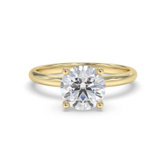 Round Solitaire Engagement Ring