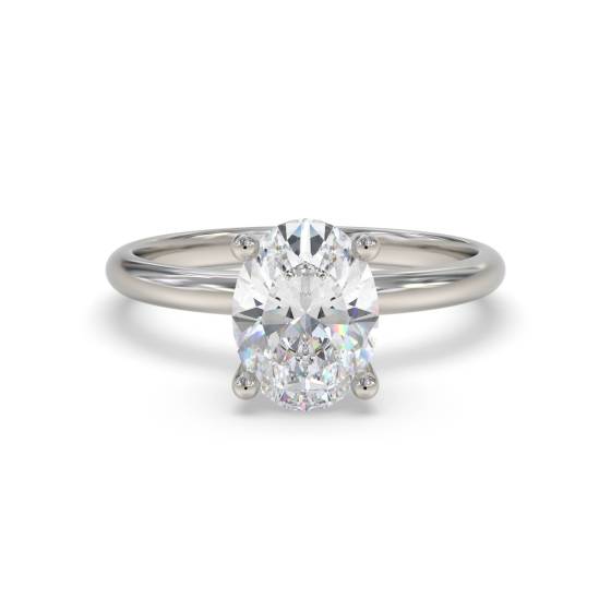 Oval Diamond Engagement Ring