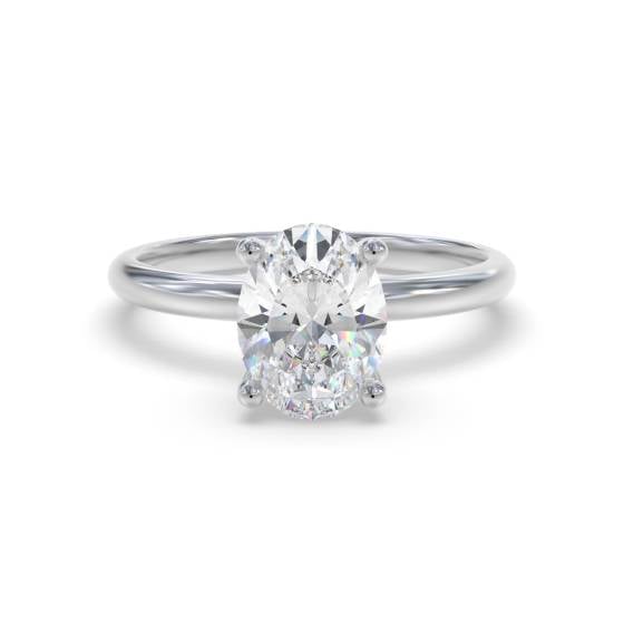 Oval Diamond Engagement Ring