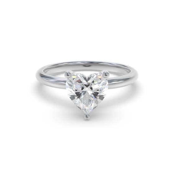 Heart Diamond Engagement Ring