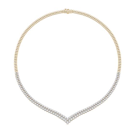 Round Diamond Lab Grown Necklace