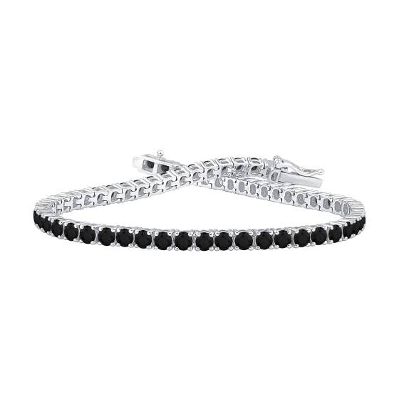 5.00ct Mens Black Diamond Bracelet