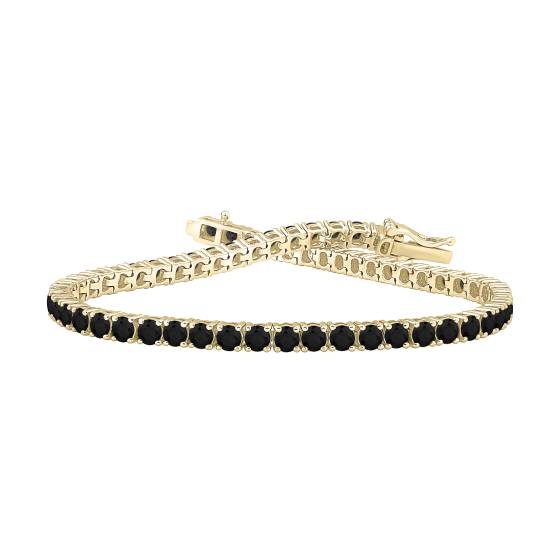 5.00ct Mens Black Diamond Bracelet