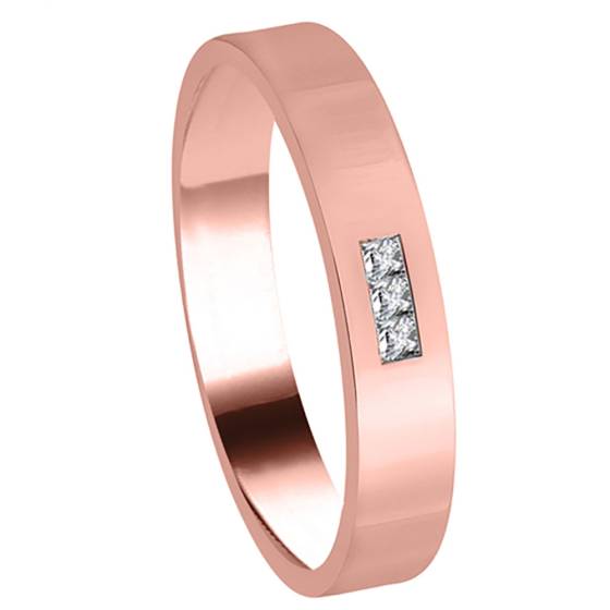 4mm Mens Princess Diamond Ring