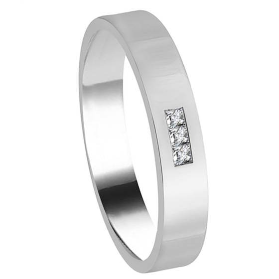 4mm Mens Princess Diamond Ring
