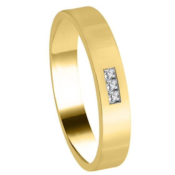 4mm Mens Princess Diamond Ring