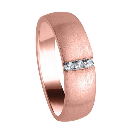 7mm Mens Round Diamond Ring