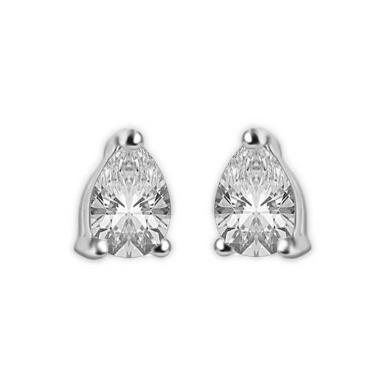 Classic Pear Diamond Stud Earrings