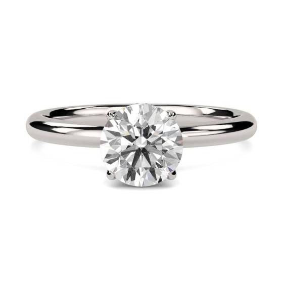 1.10ct SI2/F Round Natural Diamond Hidden Halo Ring