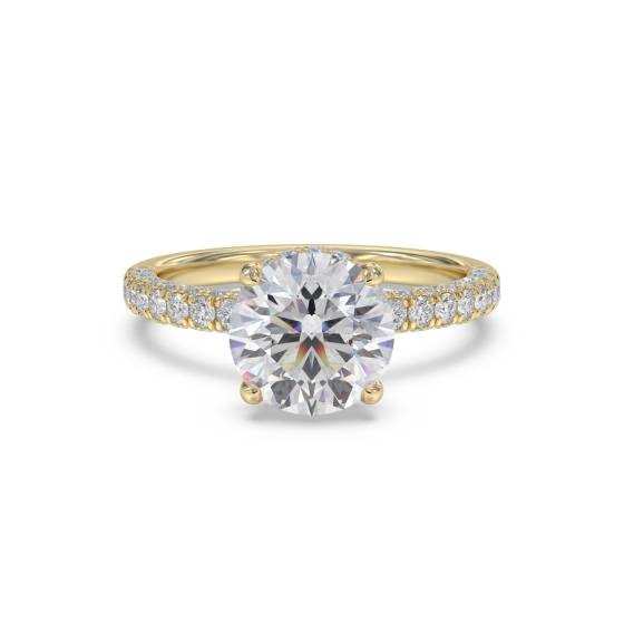 Vintage Round Diamond Engagement Ring