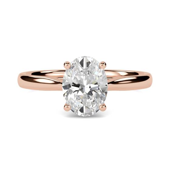 Oval Diamond Engagement Ring