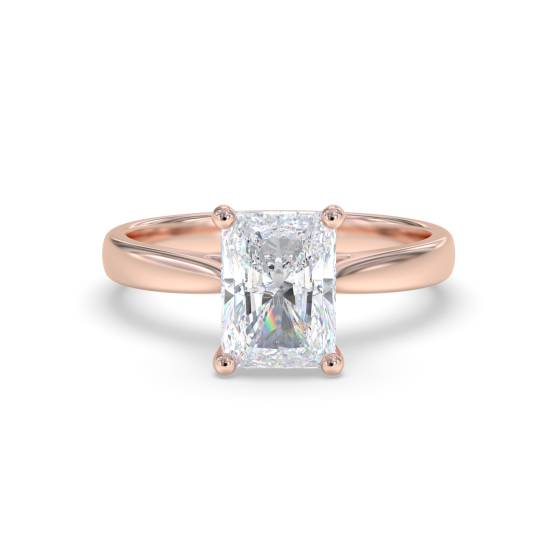 Elegant Radiant Diamond Engagement Ring
