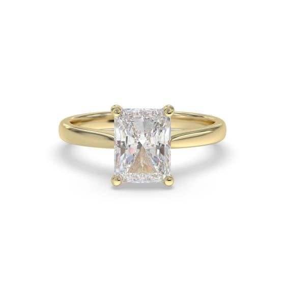 Elegant Radiant Diamond Engagement Ring