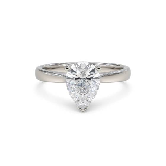 Classic Pear Diamond Engagement Ring