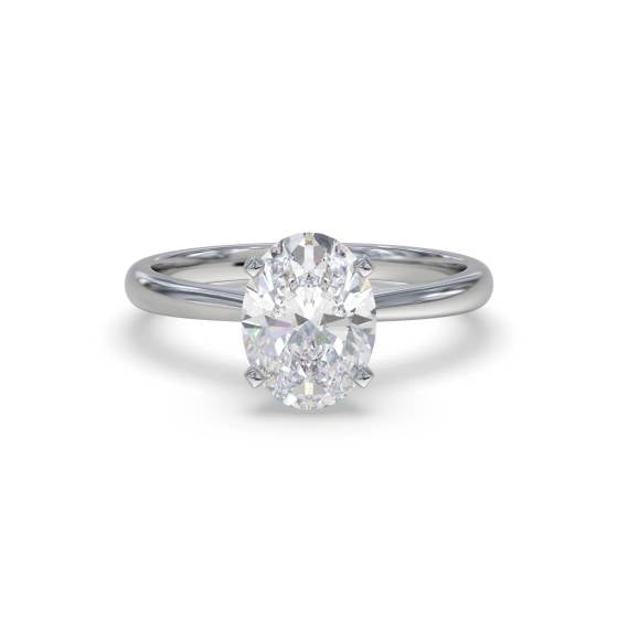 Classic Oval Diamond Engagement Ring