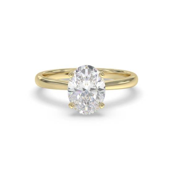 Classic Oval Diamond Engagement Ring