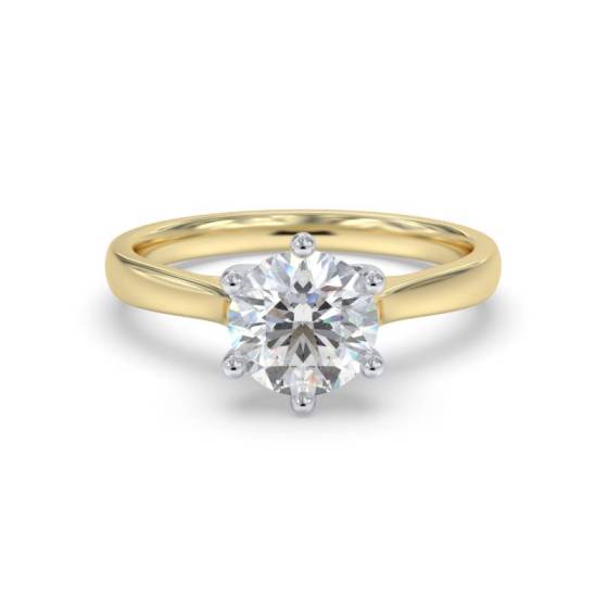 GIA Certified 0.30ct VS2/D Round Diamond Engagement Ring