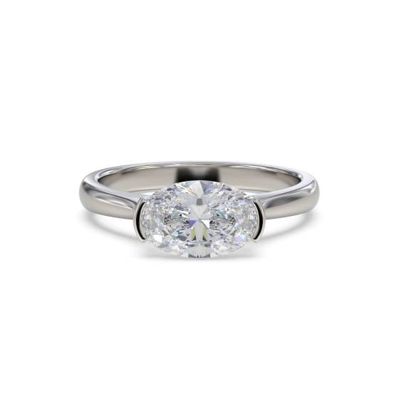 Traditional Oval Diamond Engagement Ring