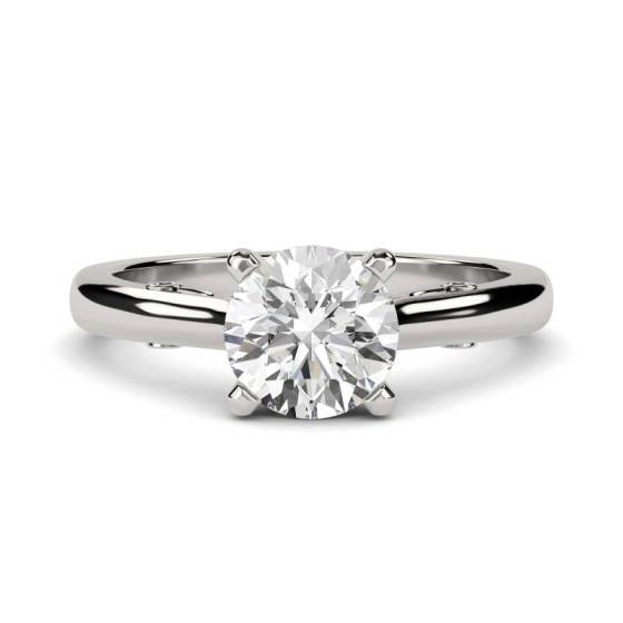 GIA Certified 0.30ct VVS2/E Round Diamond Engagement Ring