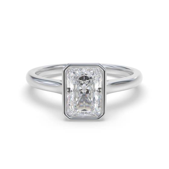Radiant Diamond Solitaire Ring