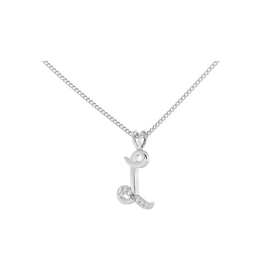 L Alphabet initial Diamond Pendant