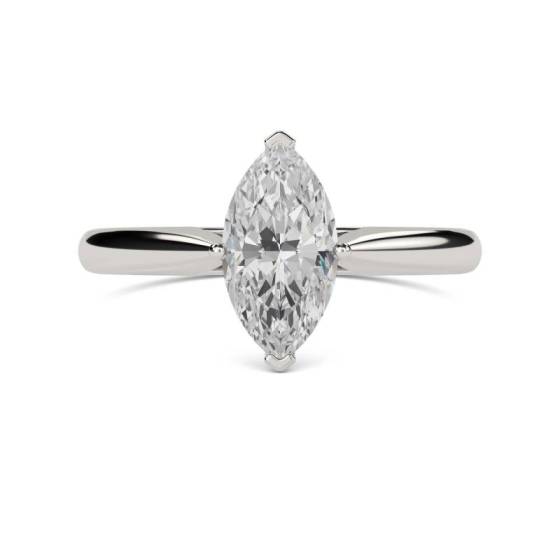 GIA Certified 1.01ct SI1/E Classic Marquise Diamond Engagement Ring