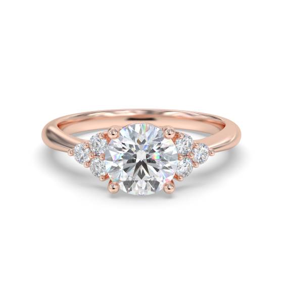 Modern Round Diamond Designer Ring