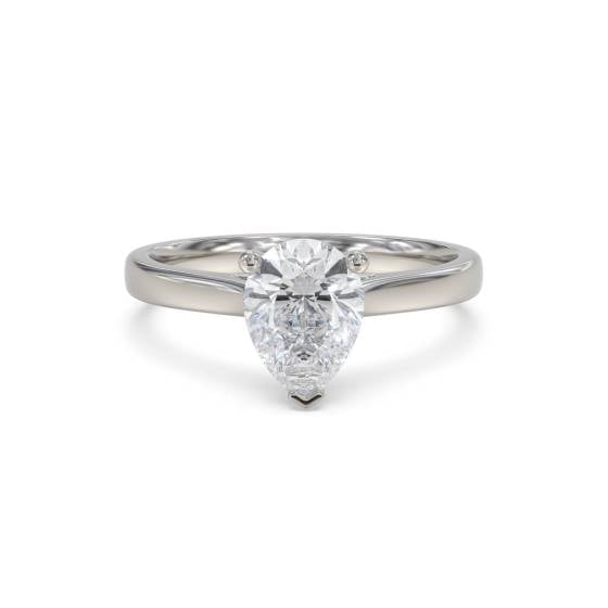 Classic Pear Diamond Engagement Ring